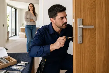 Chaveiro instalando uma fechadura em Crato.